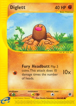 Diglett – Common – Expedition Base Set