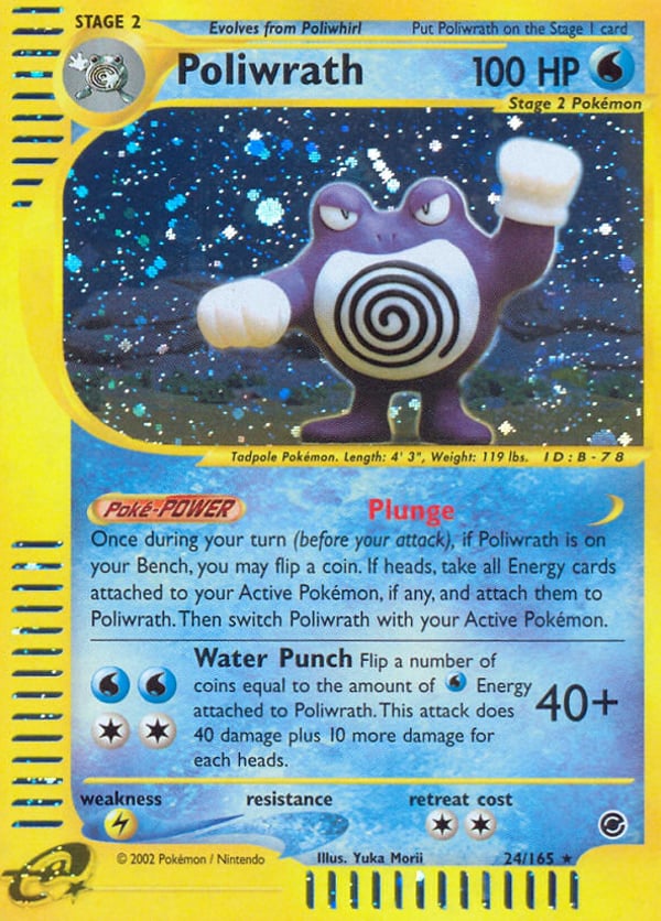 Poliwrath – Rare Holo – Expedition Base Set