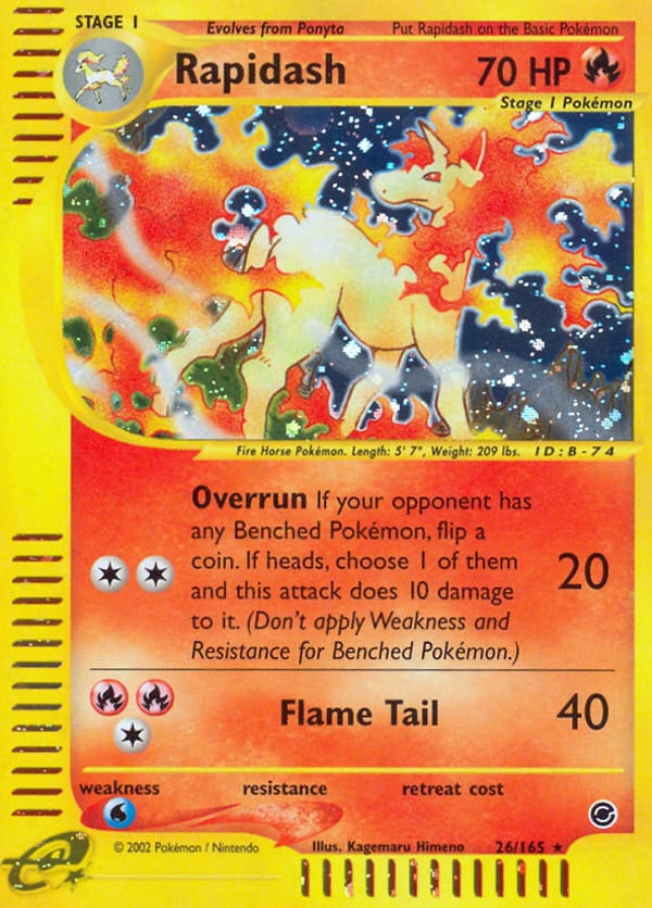 Rapidash – Rare Holo – Expedition Base Set