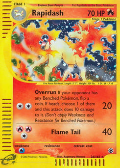 Rapidash – Rare Holo – Expedition Base Set