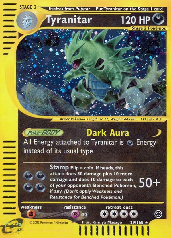 Tyranitar – Rare Holo – Expedition Base Set