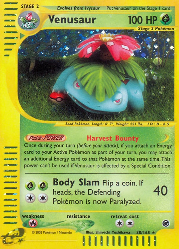 Venusaur – Rare Holo – Expedition Base Set