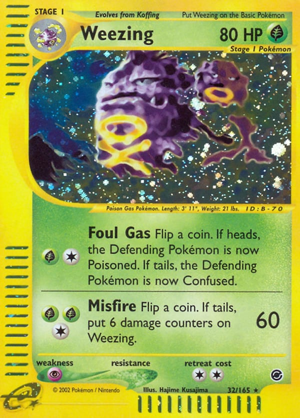 Weezing – Rare Holo – Expedition Base Set