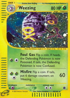 Weezing – Rare Holo – Expedition Base Set
