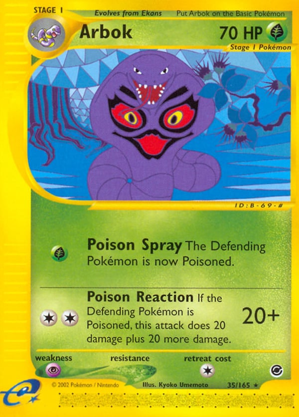 Arbok – Rare – Expedition Base Set