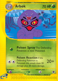 Arbok – Rare – Expedition Base Set