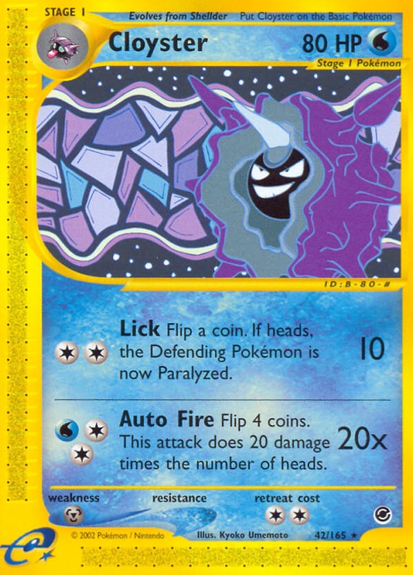 Cloyster – Rare – Expedition Base Set