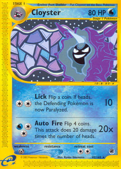 Cloyster – Rare – Expedition Base Set