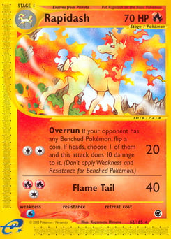 Rapidash – Rare – Expedition Base Set