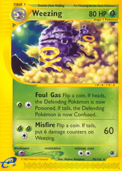 Weezing – Rare – Expedition Base Set