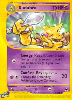 Kadabra – Uncommon – Expedition Base Set