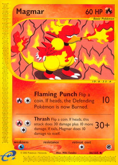 Magmar – Uncommon – Expedition Base Set