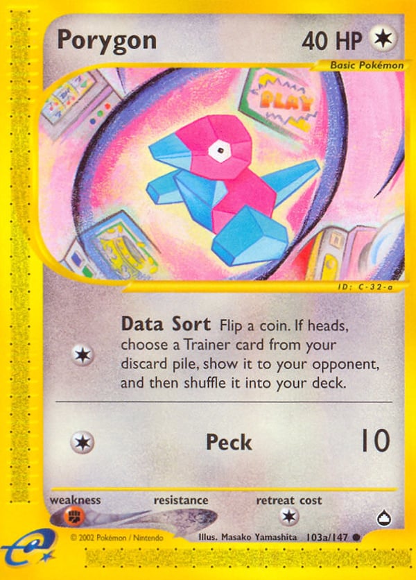 Porygon – Common – Aquapolis