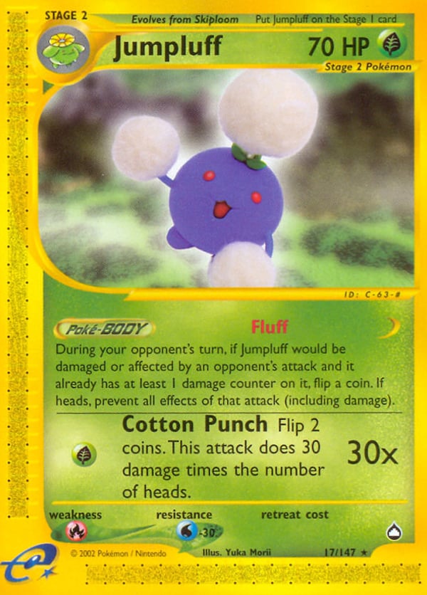 Jumpluff – Rare – Aquapolis
