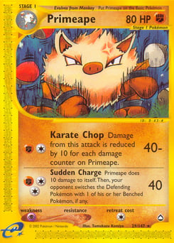 Primeape – Rare – Aquapolis