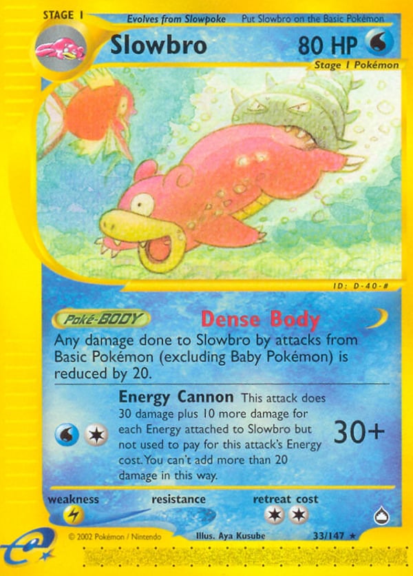 Slowbro – Rare – Aquapolis