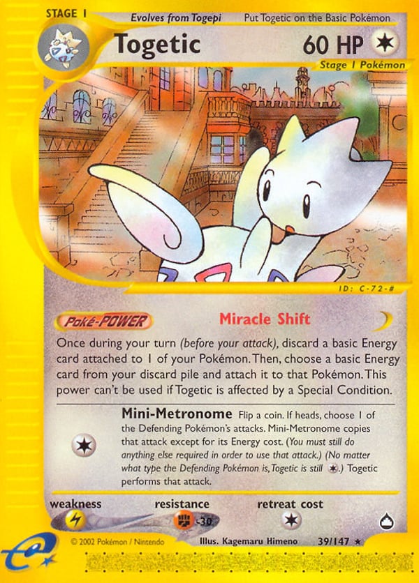 Togetic – Rare – Aquapolis