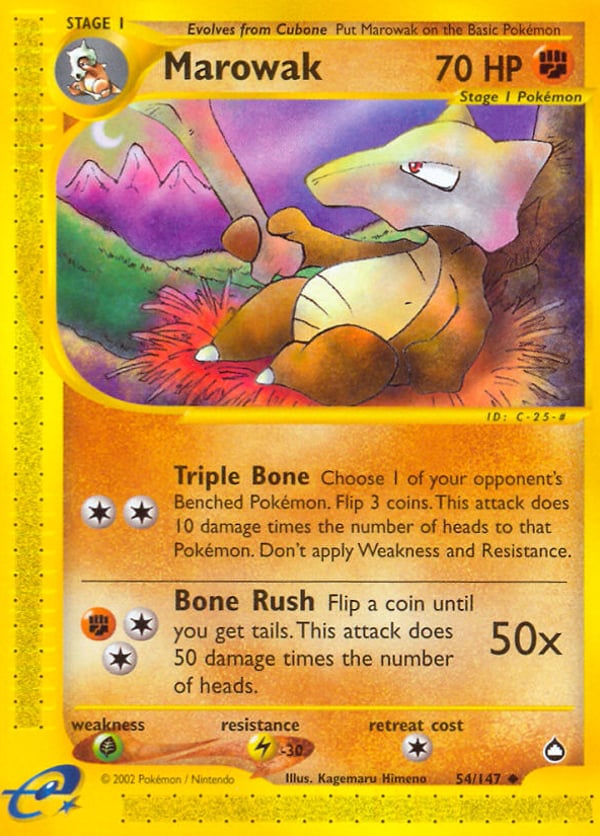 Marowak – Uncommon – Aquapolis