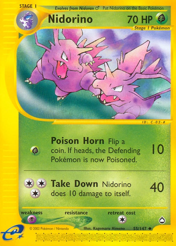 Nidorino – Uncommon – Aquapolis