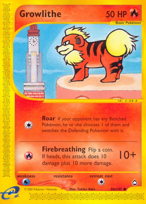 Growlithe – Common – Aquapolis