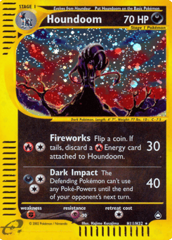 Houndoom – Rare Holo – Aquapolis