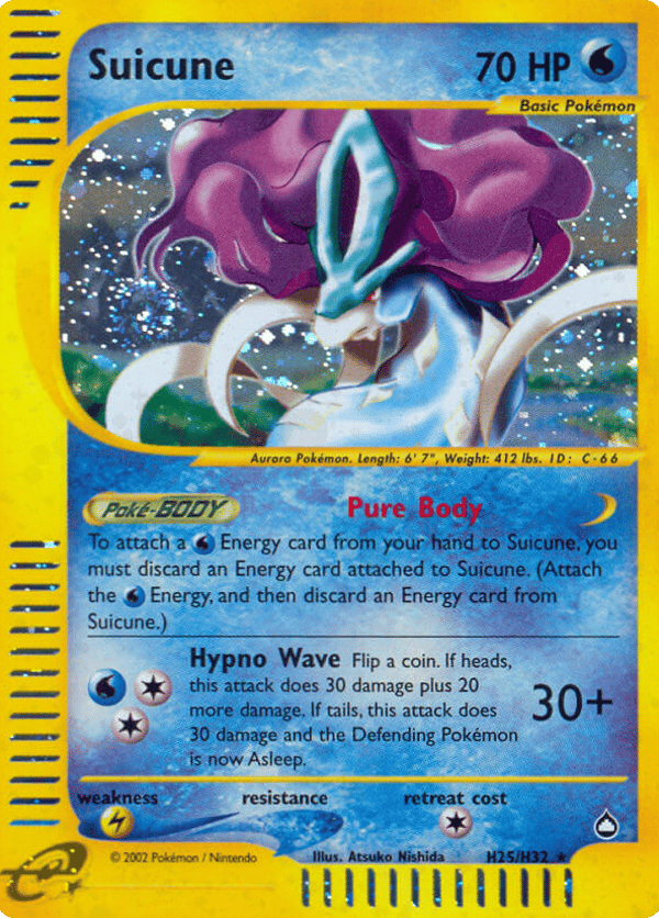 Suicune – Rare Holo – Aquapolis