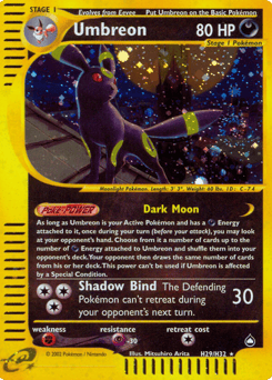 Umbreon – Rare Holo – Aquapolis