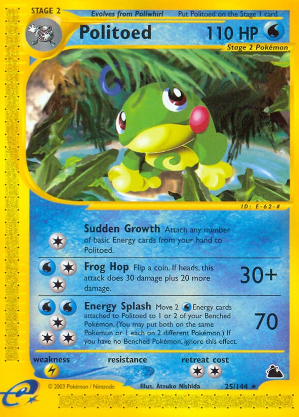 Politoed – Rare – Skyridge
