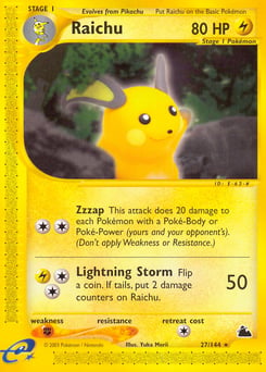 Raichu – Rare – Skyridge
