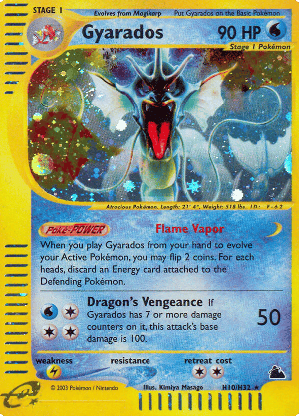 Gyarados – Rare Holo – Skyridge