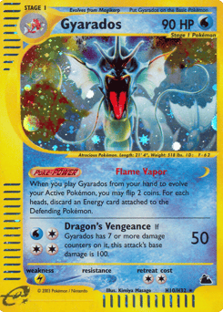 Gyarados – Rare Holo – Skyridge