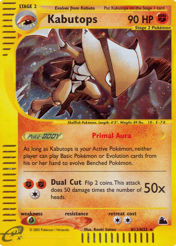 Kabutops – Rare Holo – Skyridge