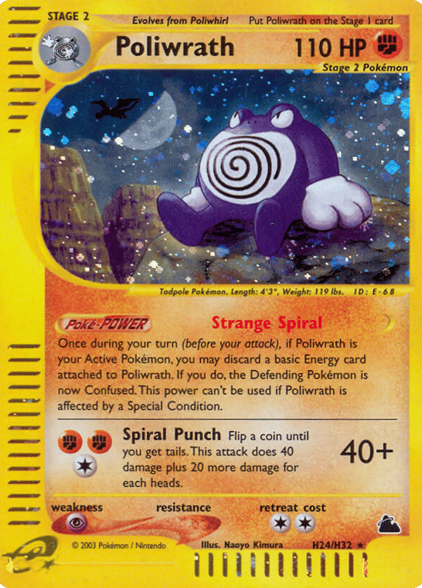 Poliwrath – Rare Holo – Skyridge