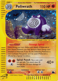 Poliwrath – Rare Holo – Skyridge