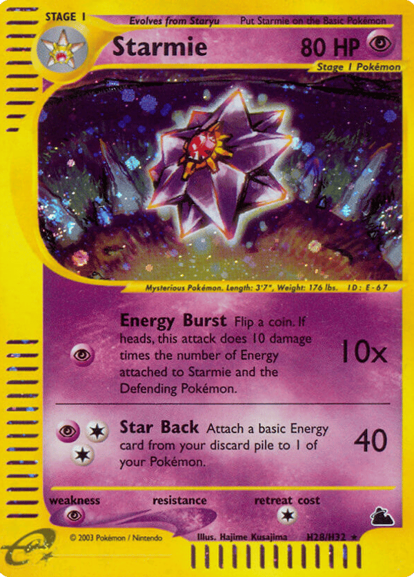 Starmie – Rare Holo – Skyridge