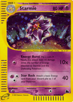 Starmie – Rare Holo – Skyridge