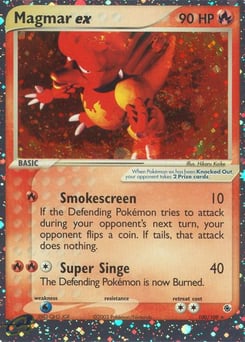 Magmar ex – Rare Holo EX – Ruby & Sapphire