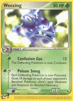 Weezing – Rare – Ruby & Sapphire