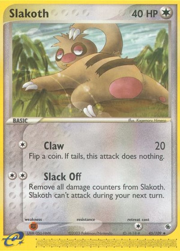 Slakoth – Ruby & Sapphire