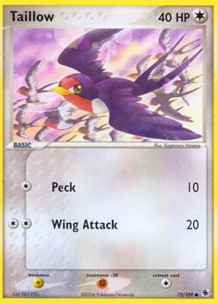 Taillow – Common – Ruby & Sapphire