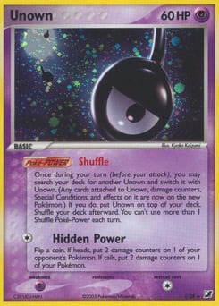Unown – Rare – Unseen Forces
