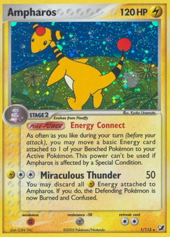 Ampharos – Rare Holo – Unseen Forces