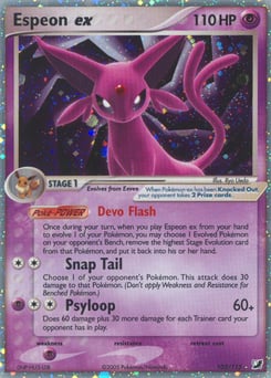 Espeon ex – Rare Holo EX – Unseen Forces