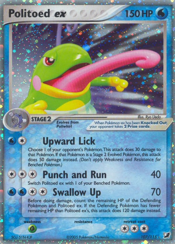 Politoed ex – Rare Holo EX – Unseen Forces