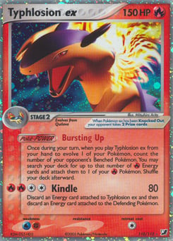Typhlosion ex – Rare Holo EX – Unseen Forces
