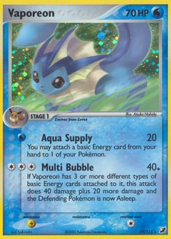 Vaporeon – Rare Holo – Unseen Forces