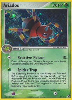 Ariados – Rare Holo – Unseen Forces