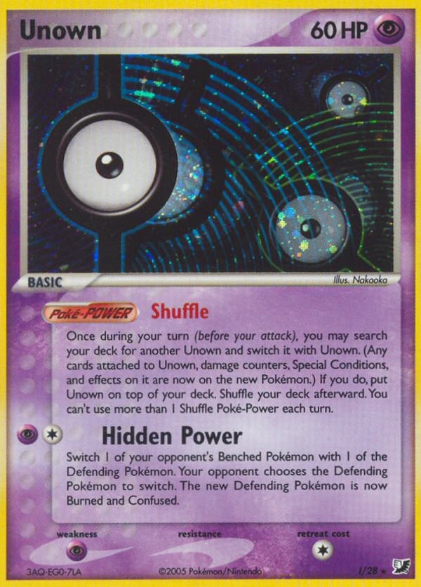 Unown – Rare – Unseen Forces