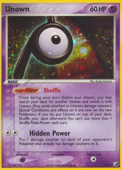 Unown – Rare – Unseen Forces