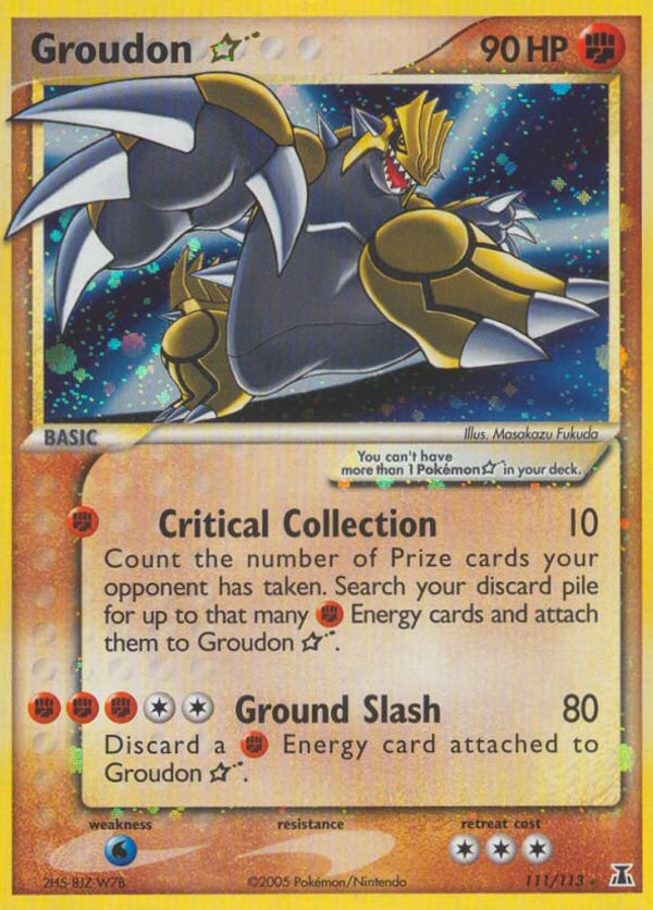 Groudon ★ – Rare Holo Star – Delta Species
